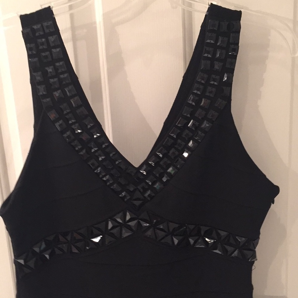 Sexy Black Beaded Dress - Picture 3 of 4